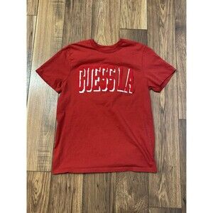 GUESS Los Angeles L.A. Red T-Shirt Graphic Logo Size L (READ!)